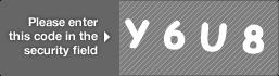 captcha code for visual authentication  letter Y number 6 letter U number 8