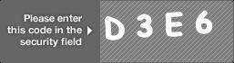captcha code for visual authentication  letter D number 3 letter E number 6