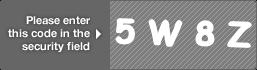captcha code for visual authentication  number 5 letter W number 8 letter Z