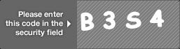 captcha code for visual authentication  letter B number 3 letter S number 4