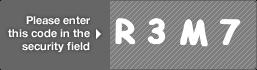 captcha code for visual authentication  letter R number 3 letter M number 7