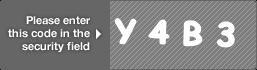 captcha code for visual authentication  letter Y number 4 letter B number 3